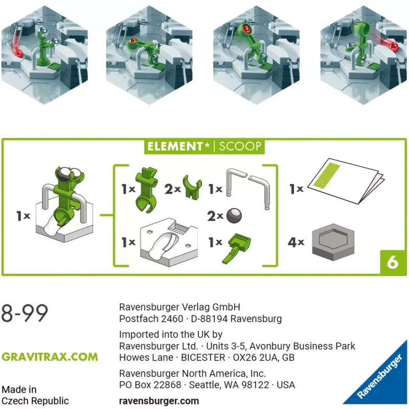 Akcesorium Ravensburger GraviTrax Element Scoop do zabawek rozwijających umiejętności (22418)