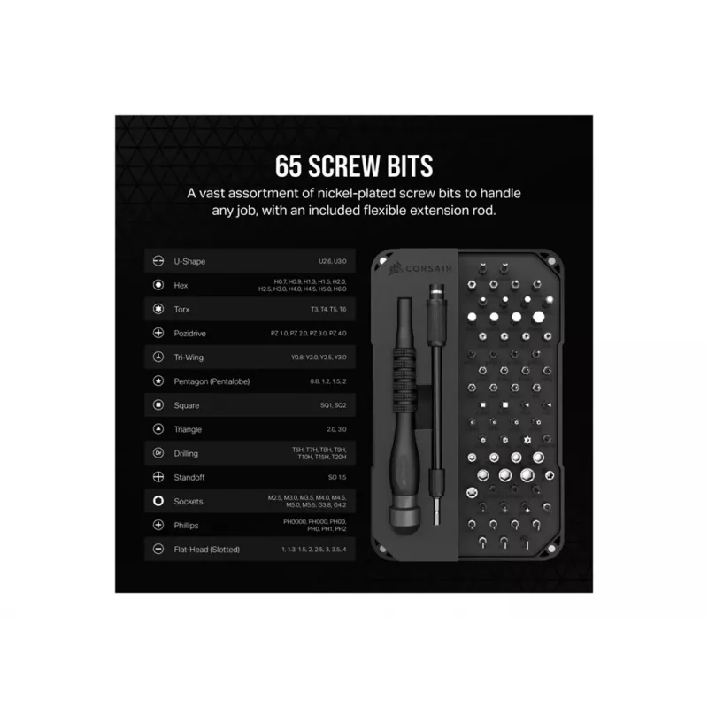 Zestaw precyzyjnych narzędzi CORSAIR PC DIY Precision Toolkit