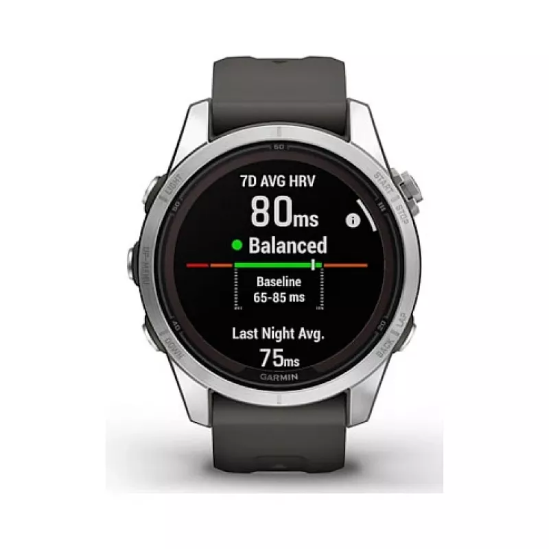 Garmin fēnix 7S Pro 3,05 cm (1,2 inch) MIP 42 mm Cyfrowy 240 x 240 pikseli Ekran dotykowy Srebrny Wi-Fi GPS (satelitarny)