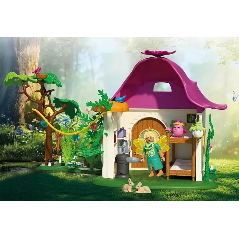 Zestaw figurek Princess Magic 71838 Przytulny domek wróżki i złoty jednorożec
