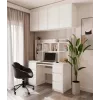KUBA Biurko zestaw + Extension Piece, biały