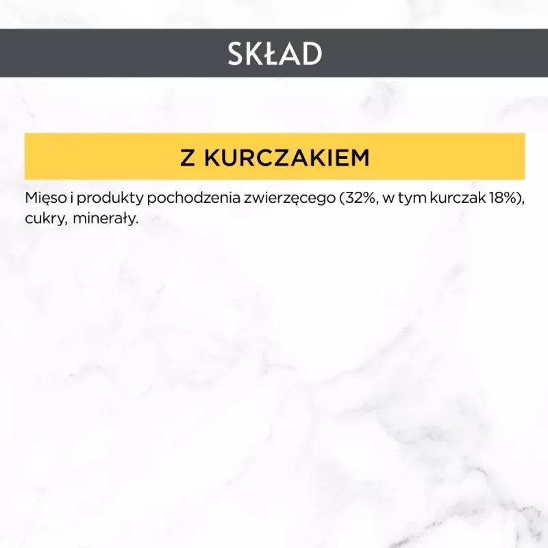 Mokra karma dla kota Purina Nestlé Gourmet Revelations Kawałki w galarecie z kurczakiem 2 x 57 g, dorosłe, białko 9%, wilgotność 83%