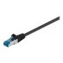Wentronic Goobay Kabel krosowy CAT 6a, S/FTP (PiMF), czarny, 3 m - LSZH bezhalogenowy, miedź (93787)