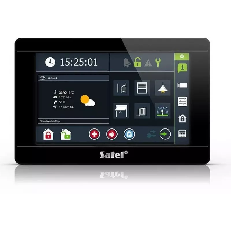 Klawiatura dotykowa SATEL INT-TSI-B 7-calowy panel sterowania LCD do montażu na ścianie