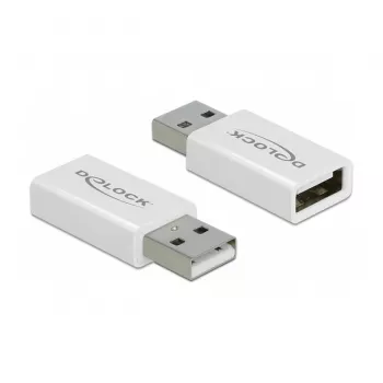 Adapter USB 2.0 DeLOCK 66530 Type-A męski na żeński bloker danych