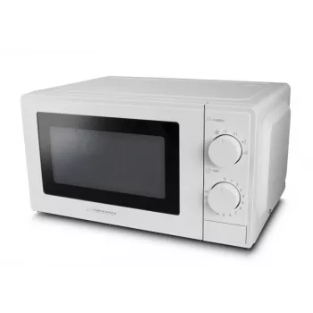 Kuchenka mikrofalowa solo ESPERANZA ESTOFADO — 700 W, 20 l, 5 poziomów mocy, talerz obrotowy 24,5 cm, biały