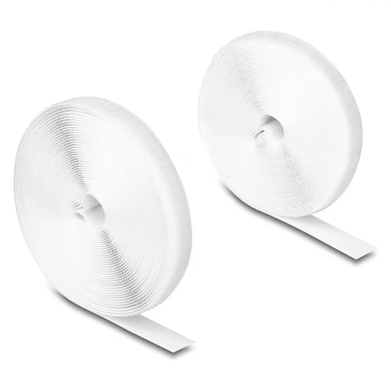 DeLOCK Wytrzymała taśma rzepowa 10 m x 20 mm biała