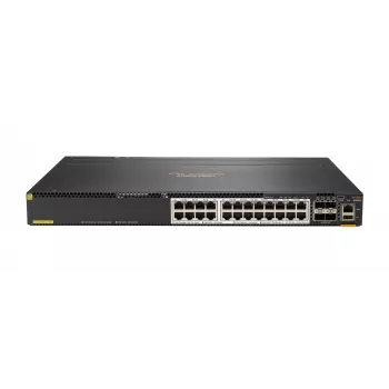 Hewlett Packard Enterprise HPE Aruba 6300M - Switch - L3 - zarządzany - 24 x 1/2,5/5/10GBase-T + 4 x 1 Gigabit / 10 Gigabit / 25 Gigabit / 50 Gigabit SFP56 (Uplink / Stacking) - Front