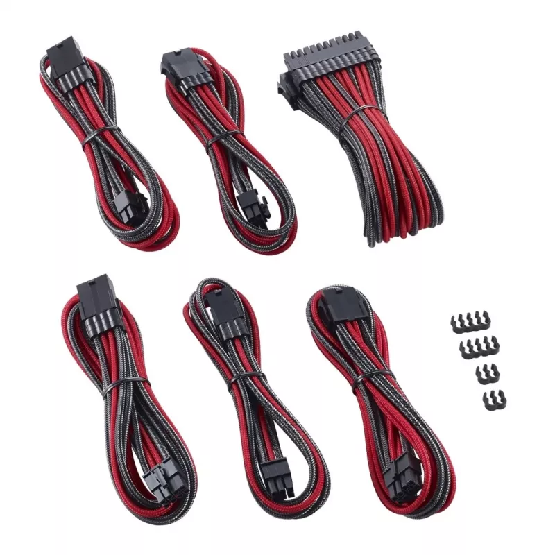 Wewnętrzny przewód zasilający CableMod CM-PCAB-BKIT-NKCR-3PK-R Carbon czerwony