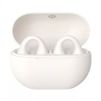 Baseus Bass 15 Clip Open Ear Headset True Wireless Stereo (TWS) douszne rozmowy/muzyka Bluetooth biały