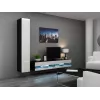 TV stand cama meble VIGO NEW 30/180/40, 1800×400×300 mm, czarny blat, rama z płyty wiórowej