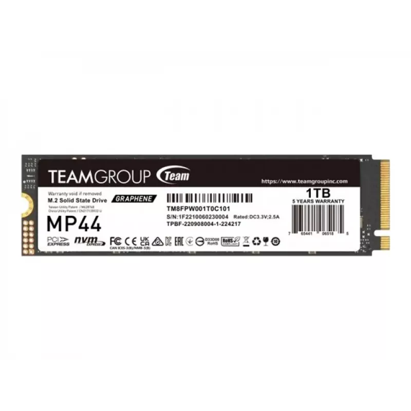 Team Group MP44 - SSD - 1 TB - wewnętrzny - M.2 2280 - PCIe 4.0 x4 (NVMe)