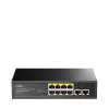Przełącznik sieciowy Cudy FS1010PG — 10/100 Mbps, 8 portów PoE, 2 uplink, budżet PoE 120 W, obudowa metalowa