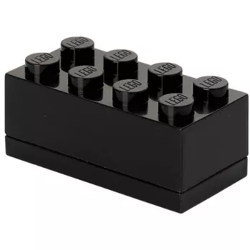 Pudełko do przechowywania room copenhagen LEGO Mini Box 8 (czarny) — kompaktowy organizer na drobne przedmioty