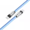 Kabel USB-C 2w1 1m niebieski