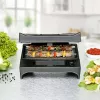 Sandwich maker Rommelsbacher SWG 700 – kompaktowa prasa elektryczna 3 w 1 z 3 wymiennymi płytami (sandwich, gofry belgijskie, grill), akcenty ze stali nierdzewnej