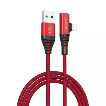 Kabel USB 2-w-1 do ładowania i transmisji danych Devia Strom Series 1,2 m — czerwony