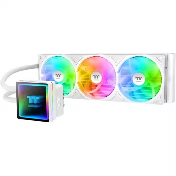 Wielofunkcyjne chłodzenie cieczą procesora THERMALTAKE TH360 V3 ARGB Sync Snow Edition (3x120mm, ARGB, AIO)