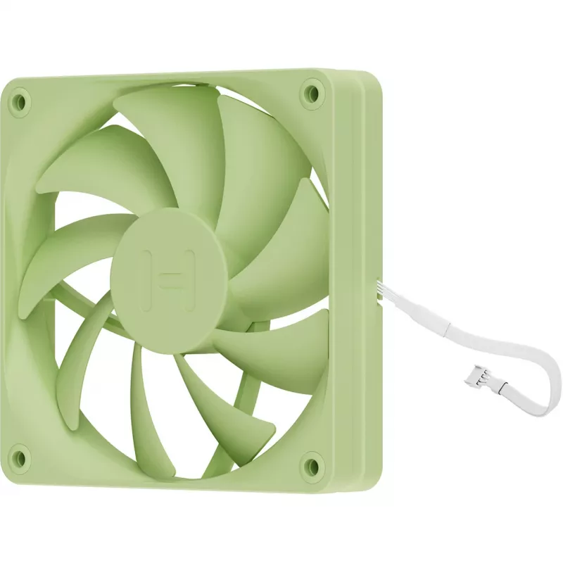 Wentylator komputerowy HYTE FA12-MM-4 120 mm, 1500 RPM, 72 m³/h, 1.6 mmH₂O, łożysko hydrodynamiczne, zielony, zestaw 4 szt.