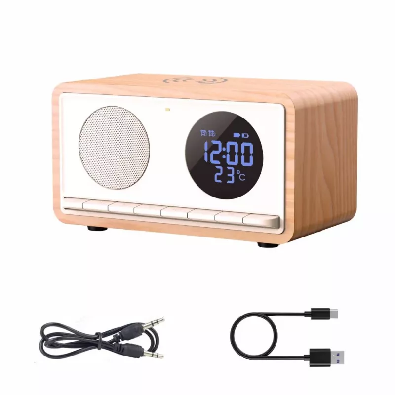 MANTA RDI912W Rimini radiobudzik, Bluetooth i ładowanie bezprzewodowe, biały