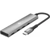 Goobay Slim 4-Port USB-Hub USB-C na 5 Gbit/s - -Wtyk> 4x -Gniazdo (76564)