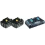Makita DC18RD - Ładowarka + akumulator 2 x - Li-Ion - 5 Ah - 90 Wh - do Makita DHR263Z, DHR263ZJ, DHR264Z, DHR264ZJ, DUH651Z, DUR364LZ (197629-2)