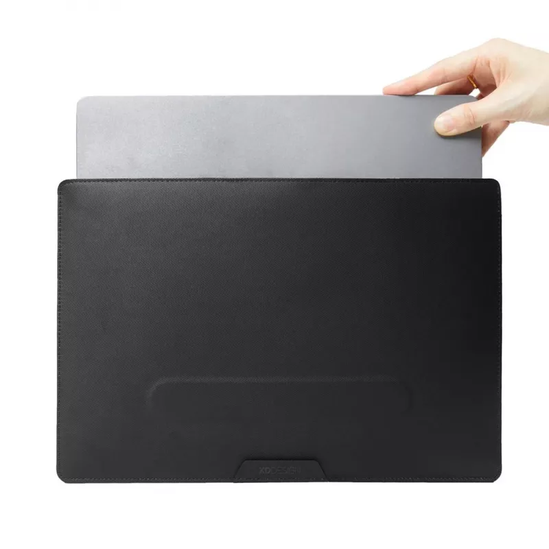 Etui na laptopa XDDESIGN P706.201 na ekran 14 cali (35,6 cm), czarne, organizer podróżny, 414 g