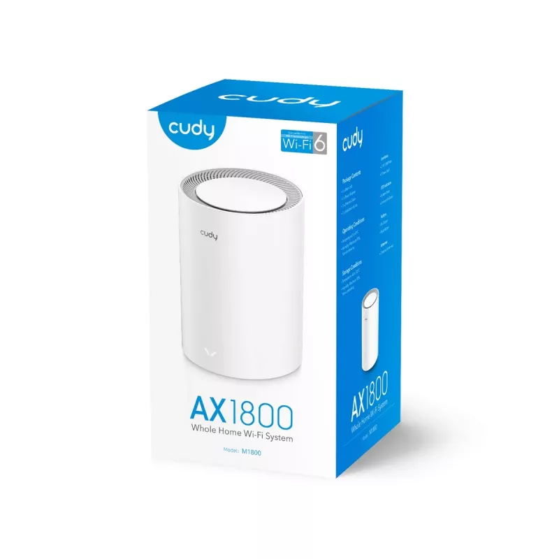 System mesh Cudy M1800 Dual-band Wi-Fi 6 Biały