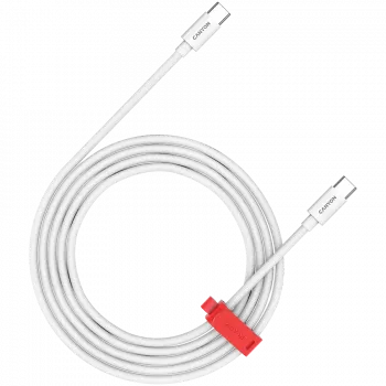 Kabel CANYON CC60AB C-C 60W Pleciony 1,2m Biały