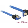 Kabel SATA DeLOCK 85093 1 m SATA 7-pin Czarny Niebieski