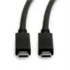Kabel USB ROLINE 11.02.9056 0.5m USB 3.2 Gen 2 10 Gbit/s USB C Czarny