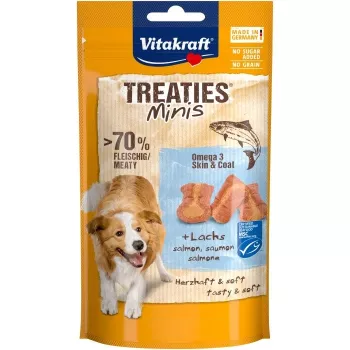 Przysmak dla psa Vitakraft VITAKRAFT Treaties Minis 48 g — hipoalergiczny smak rybny, bezglutenowy i bez konserwantów