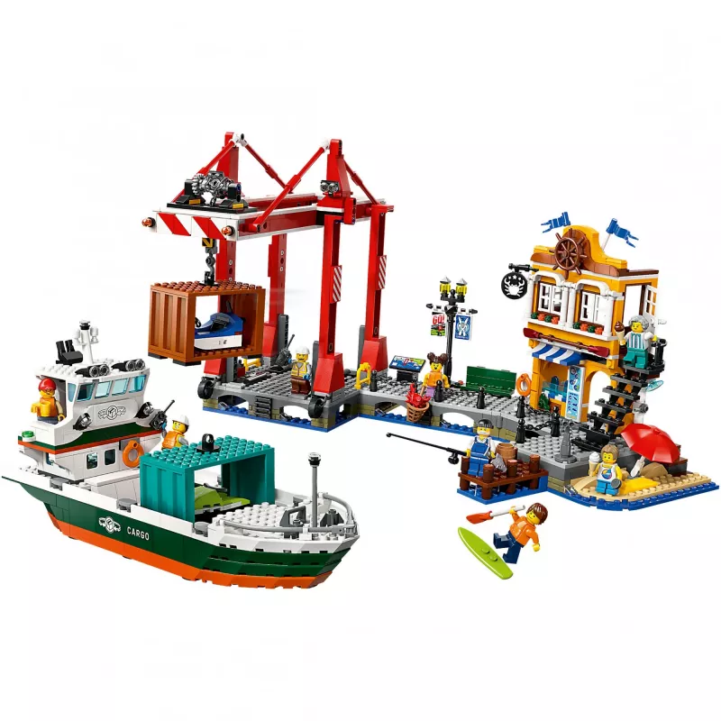 LEGO CITY 60422 Nadmorski port z frachtowcem