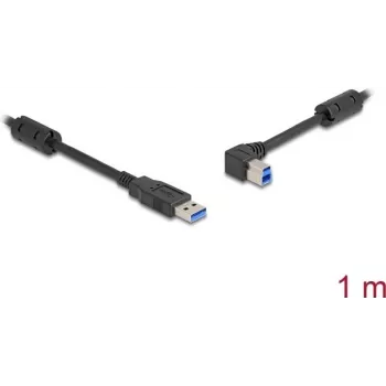 DeLOCK Kabel USB Typ-A męski do Typ-B męski 90° kątowy w lewo 1 m