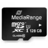 MediaRange MR945 - Karta pamięci Flash (z adapterem microSDXC na SD) - 128 GB - UHS-I / Class10 - microSDXC - Czarny (MR945)