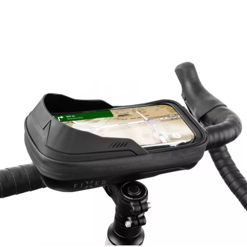 Uchwyt rowerowy na telefon FIXED FIXBIB2-BK — do smartfonów do 6,8 cala, montaż na kierownicy
