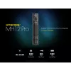 Latarka ręczna Nitecore MH12 Pro Czarna LED 3300 lm USB-ładowalna 5300 mAh, aluminium, 138,5 mm, 81,5 g, wodoodporna 2 m