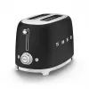 Toster Smeg 50's Style TSF01BLMEU na 2 kromki czarny stal nierdzewna