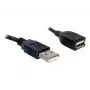 Przedłużacz USB 2.0 DeLOCK 82457 0,15 m Czarny