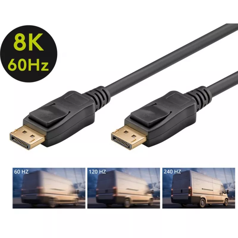 Kabel DisplayPort Goobay 74779 3 m Czarny G-Sync FreeSync