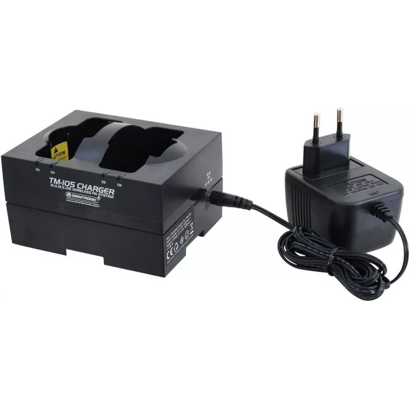 Stacja ładująca Omnitronic TM-105 do modelu 13107987, wielostanowiskowa stacja ładująca