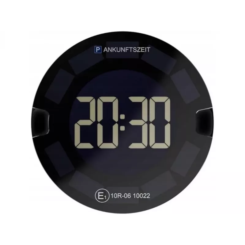 Elektroniczna tarcza parkingowa OOONO P-Disc No3 Czarna Sterowanie dotykowe