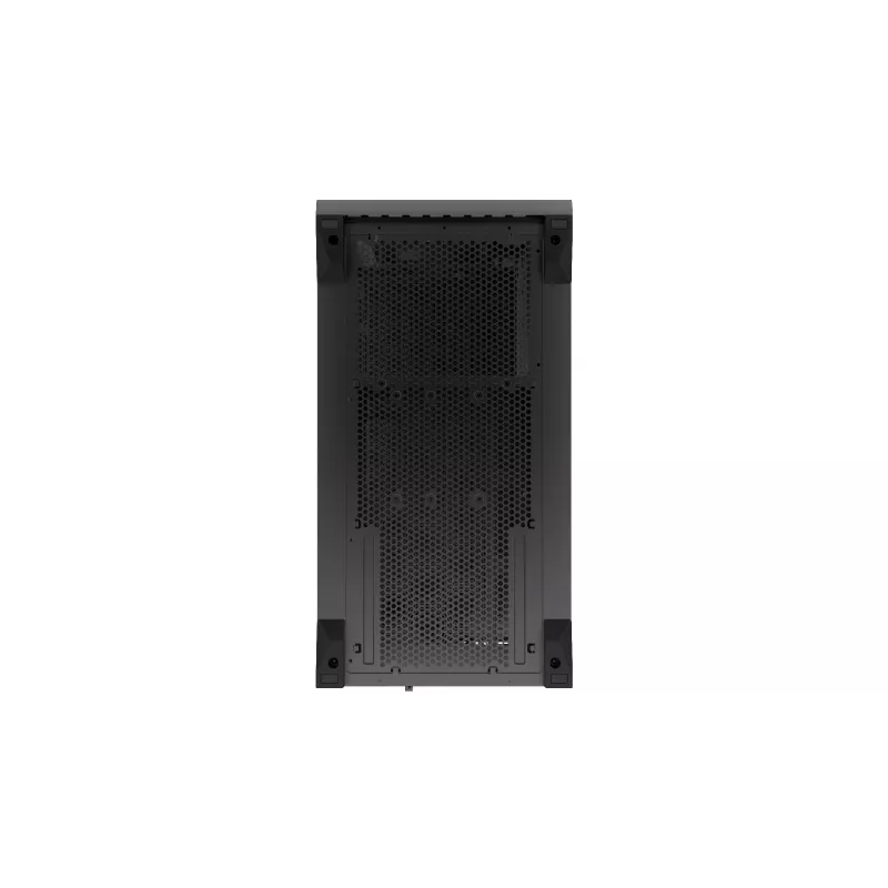 Obudowa komputerowa KRUX Palum KRXD008 ATX czarna — 2 wnęki 3,5 cala, 2 wnęki 2,5 cala, 2 wentylatory 120 mm, GPU do 39,5 cm