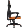 Fotel gamingowy CANYON Wave MCH02 — oparcie z siatki, ergonomiczny design, czarny/pomarańczowy