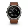 Garmin Fenix 8 3,56 cm (1,4 inch) AMOLED 51 mm cyfrowy 454 x 454 pikseli ekran dotykowy tytanowy Wi-Fi GPS (satelitarny)
