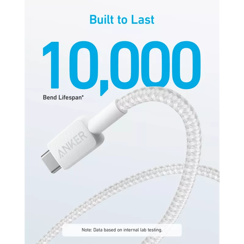 Kabel USB A na USB C Anker A81H5G21 — 0,9 m, biały