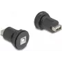 DeLOCK Wbudowane złącze USB 2.0 typu B na typ A, czarne, 66744