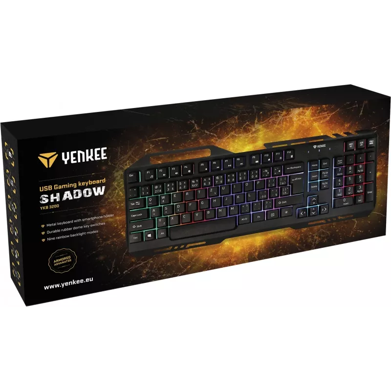 Klawiatura YKB 3200 SHADOW metal, LED