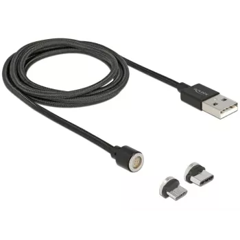 Kabel USB DeLOCK 85723 USB 2.0 1,1 m USB A USB C/Micro-USB B Czarny