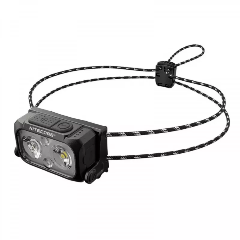 Lampa czołowa Nitecore NU21 360 lumenów Midnight Shadow — kompaktowa akumulatorowa lampa czołowa, 360 lm strumienia